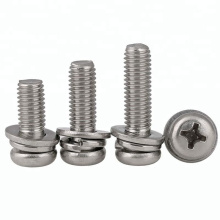 SS Stainless Steel Phillips Pan Head Combination Screw With Washer